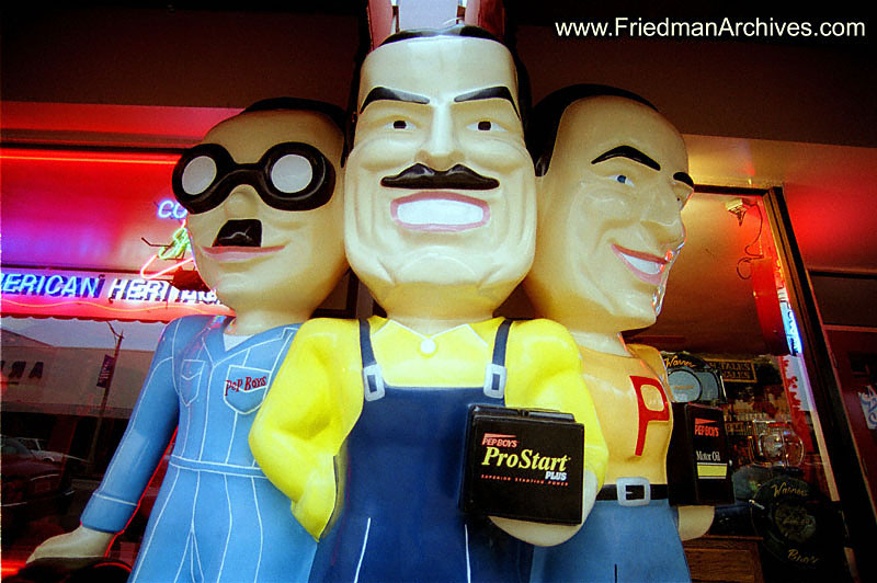 Pep Boys Statue