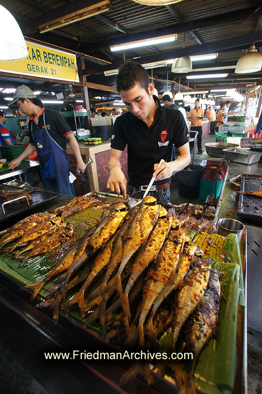 fish,outdoor,market,food,malaysia