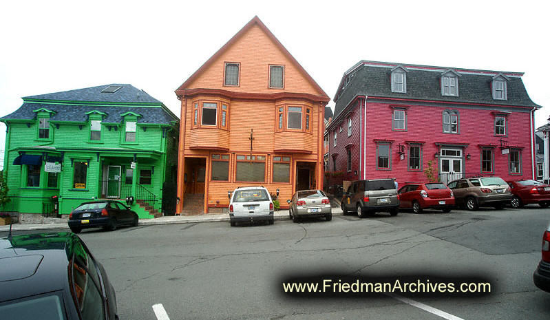 houses,homes,green,orange,red,victorian,lunenburg,colorful,housing market,real estate,