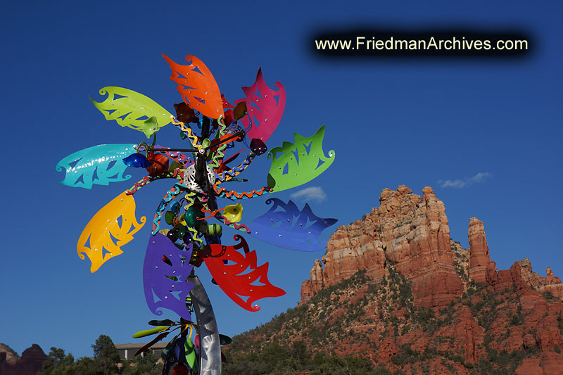 windmill,colors,desert,new age,crystals,southwest,Sedona,red rocks,canyon