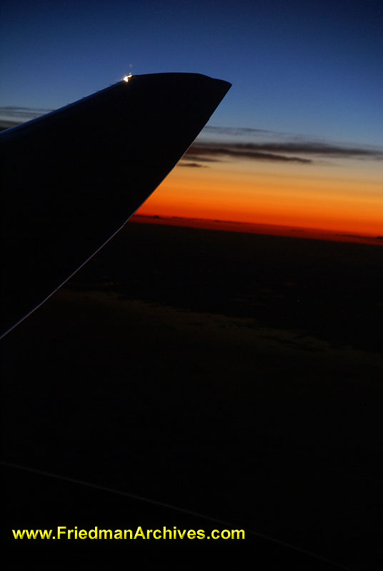 Sunset from an Airplane (vertical)