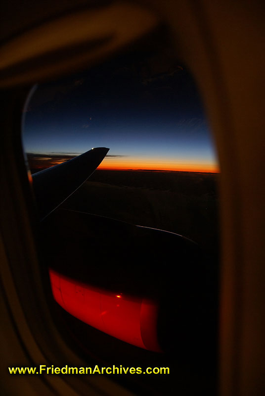 Sunset from an Airplane 3