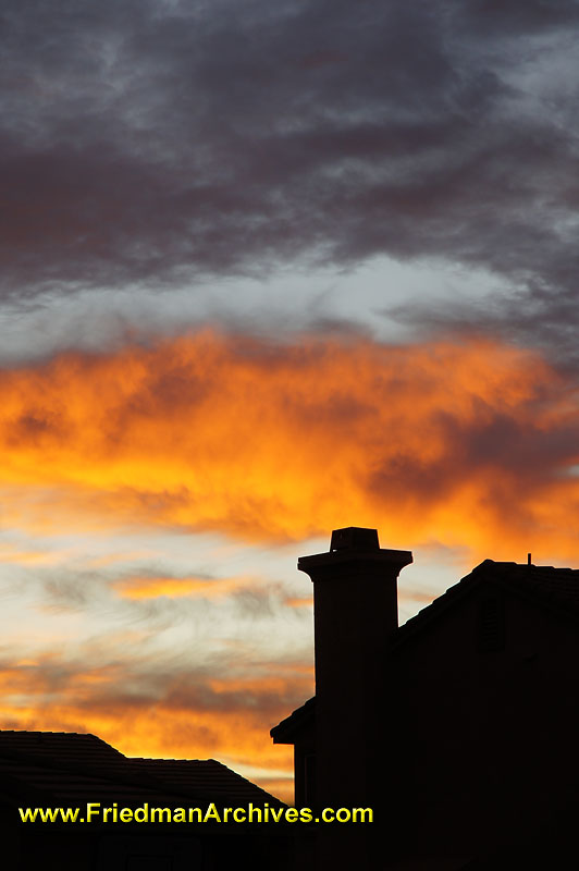 red,orange,blue,cloud,sky,sunset,sunrise,silhouette,housing,fire,