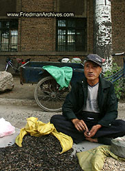 Grain seller on street