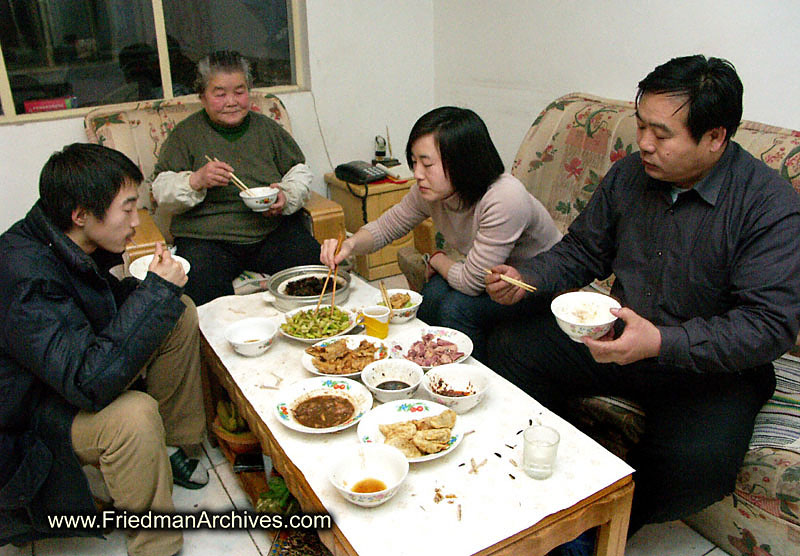 Family Eating Dinner