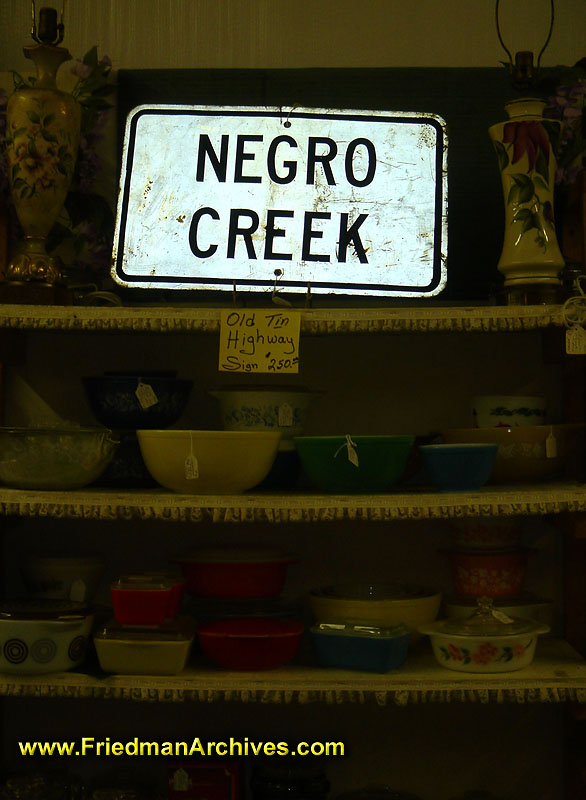 Negro Creek Sign
