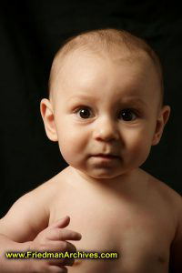 Baby Portrait Black Background