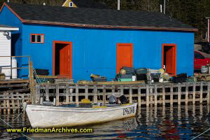 Boat and Orange House