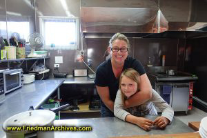 Cafe Owner and Daughter