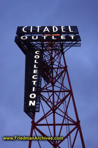Citadel Outlets Sign