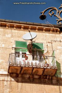 Dish Antenna on Balcony