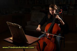 Girl playing Cello