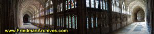 Gloucester Cathedral Hallway (Panorama)