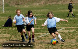 Girls Playing Soccer