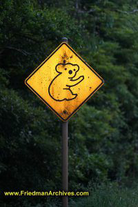 Koala Crossing Sign (Vertical)