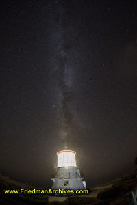 Lighthouse Vertical with Stars