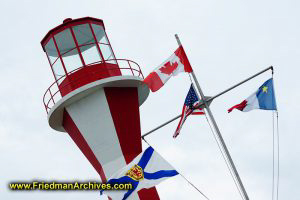 Lighthouse and Flags