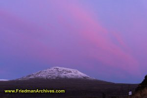 Mountain and Pink Sky
