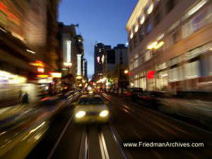 Moving Traffic at Night