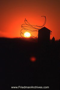 Namibia Images Barbed Wire Sunset