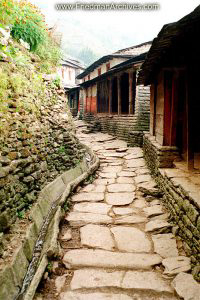 Nepal Images - Stone Walk in Village