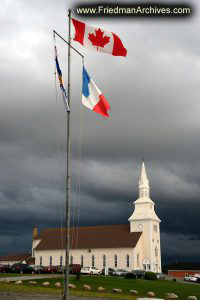 Church and Flags
