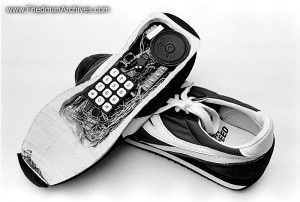 Shoe Phone (B and W)