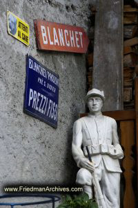 Signs and Statue