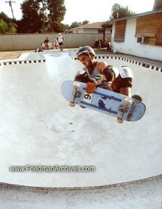 Skateboard Images - Flying in Pool