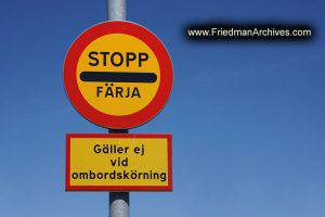 Sweden Stopp Sign