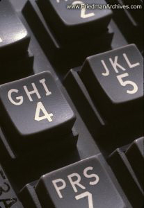 Telephone keypad closeup