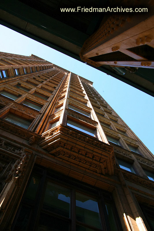 Two Buildings Looking Up