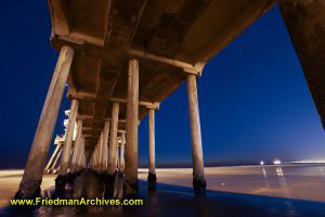 Under the Pier at Night