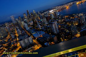 View from Space Needle at Dusk (Horizontal)